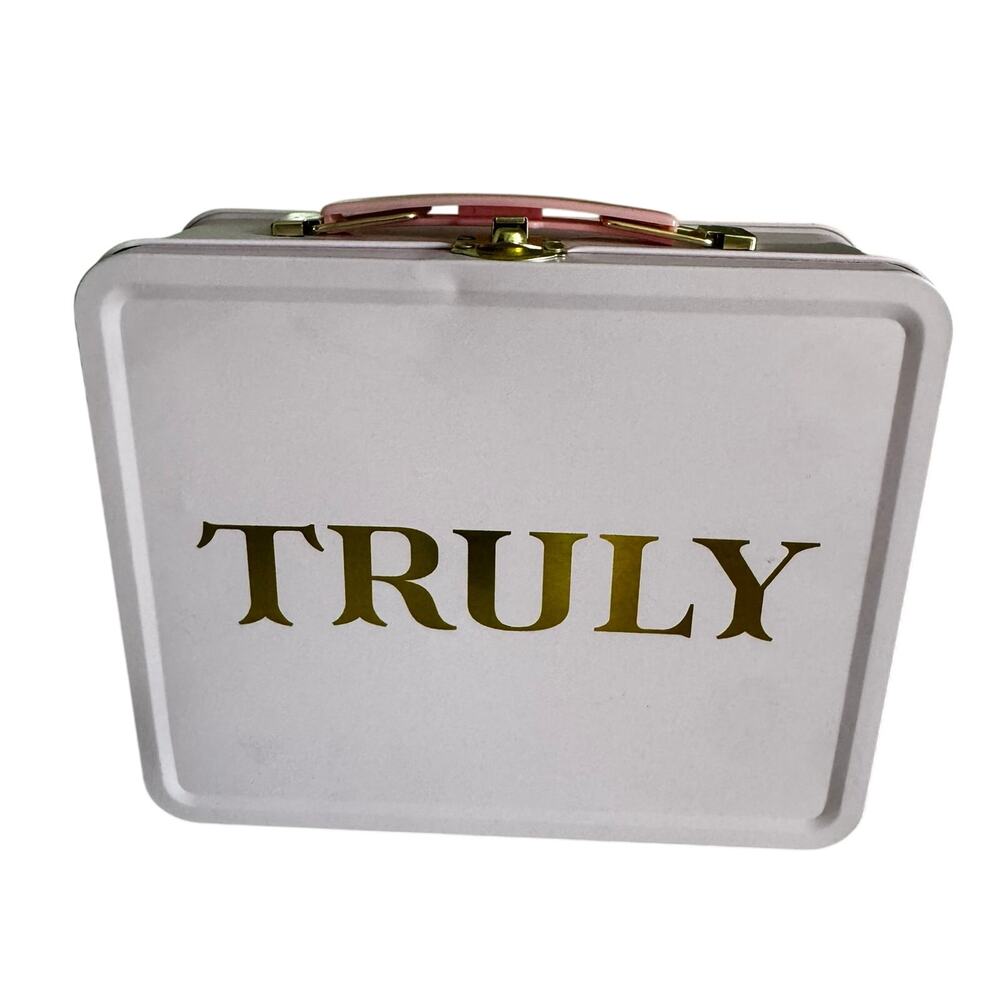 Truly Beauty Pink Gold Tin Metal Lunchbox
